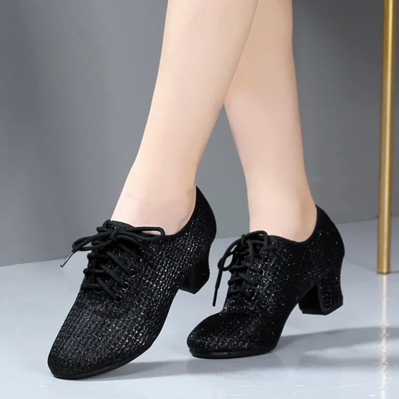 Women's Ballroom Dance Shoes Tango Latin Dancing Shoes Gorgeous Ladies' Wedding Party Dance Shoes 3/5CM