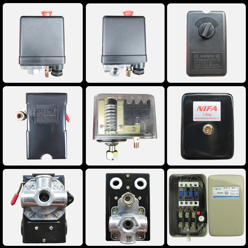 Válvula de controle automática do interruptor do compressor de ar do interruptor de pressão resistente de uma porta e quatro portas 12 Bar (175 PSI) 240V 380V