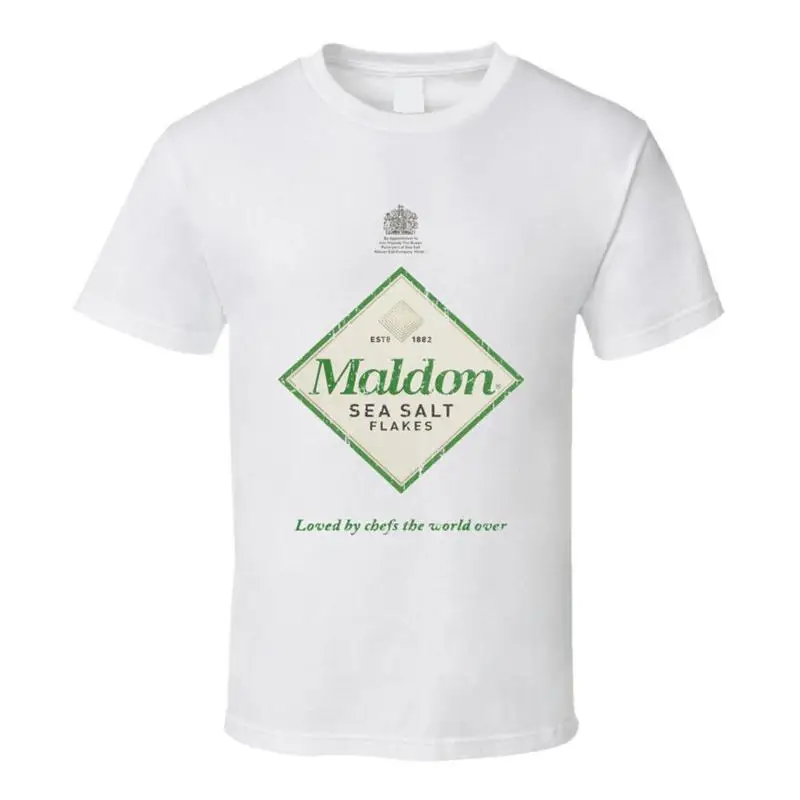 Мальдон, морская соль, крутые приправы, подарок для еды, потертая футболка Мальдон, морская соль, крутые приправы, подарок для еды, потертая футболка