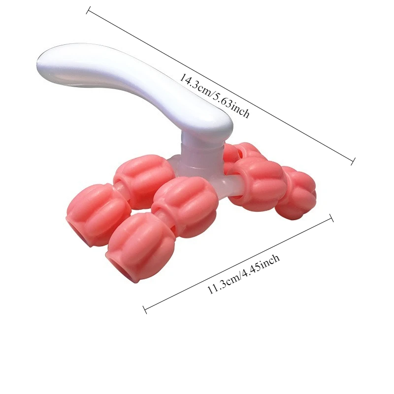 Массажный ролик для тела и инструмент для релаксации мышц с пластиковым дизайном для эффективности, массажеры для мышц