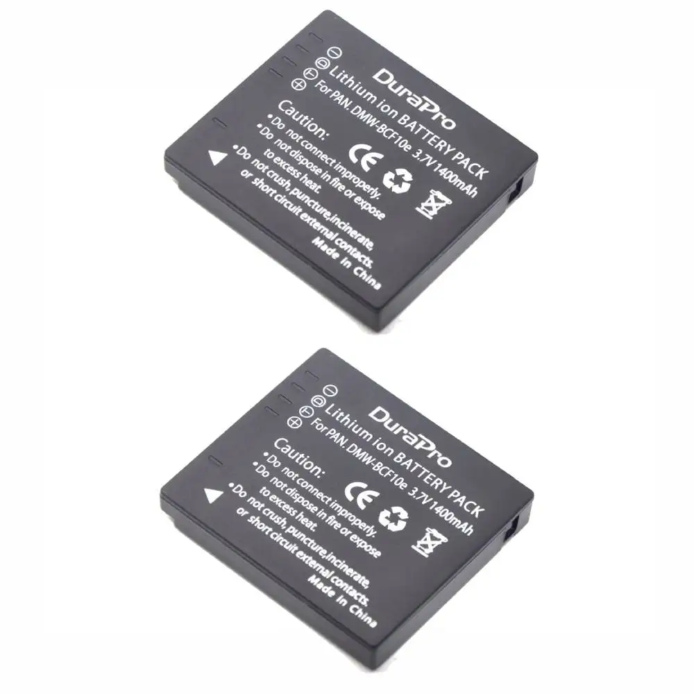 DuraPro DMW-BCF10 DMW-BCF10e DMW-BCF10PP Battery + USB Charger for Panasonic Lumix DMC-FX700,FX75,TS2,TS3,TS4,F2,F3,FH1,FH20