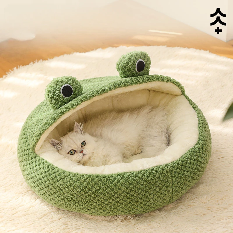 New Pet Nest Small Frog Series Cat and Dog Nest Comfortable and Warm Pet Nest Autumn and Winter House Nest