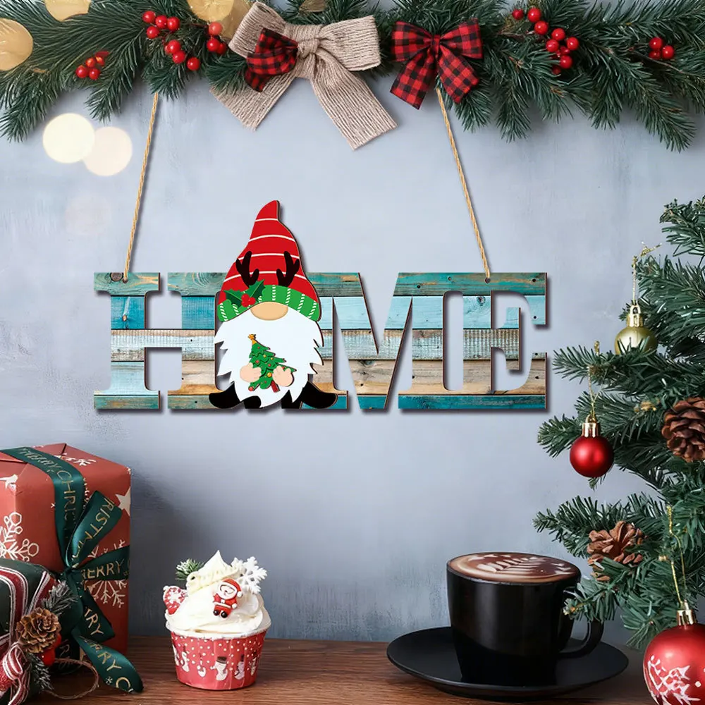 Interchangeable Wooden Gnome Decoration with 15 Detachable Hats and Hands for Flexible Seasonal Home Display and Decoration