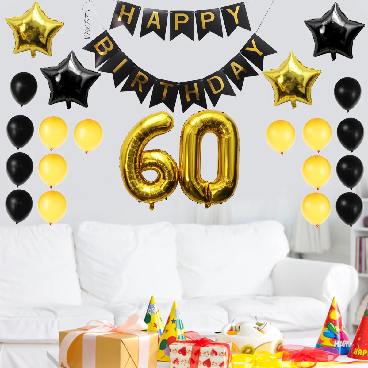 

23 Pcs Birthday Party Decoration 30 Butterfly Balloons Foil Decorations for Bronzing