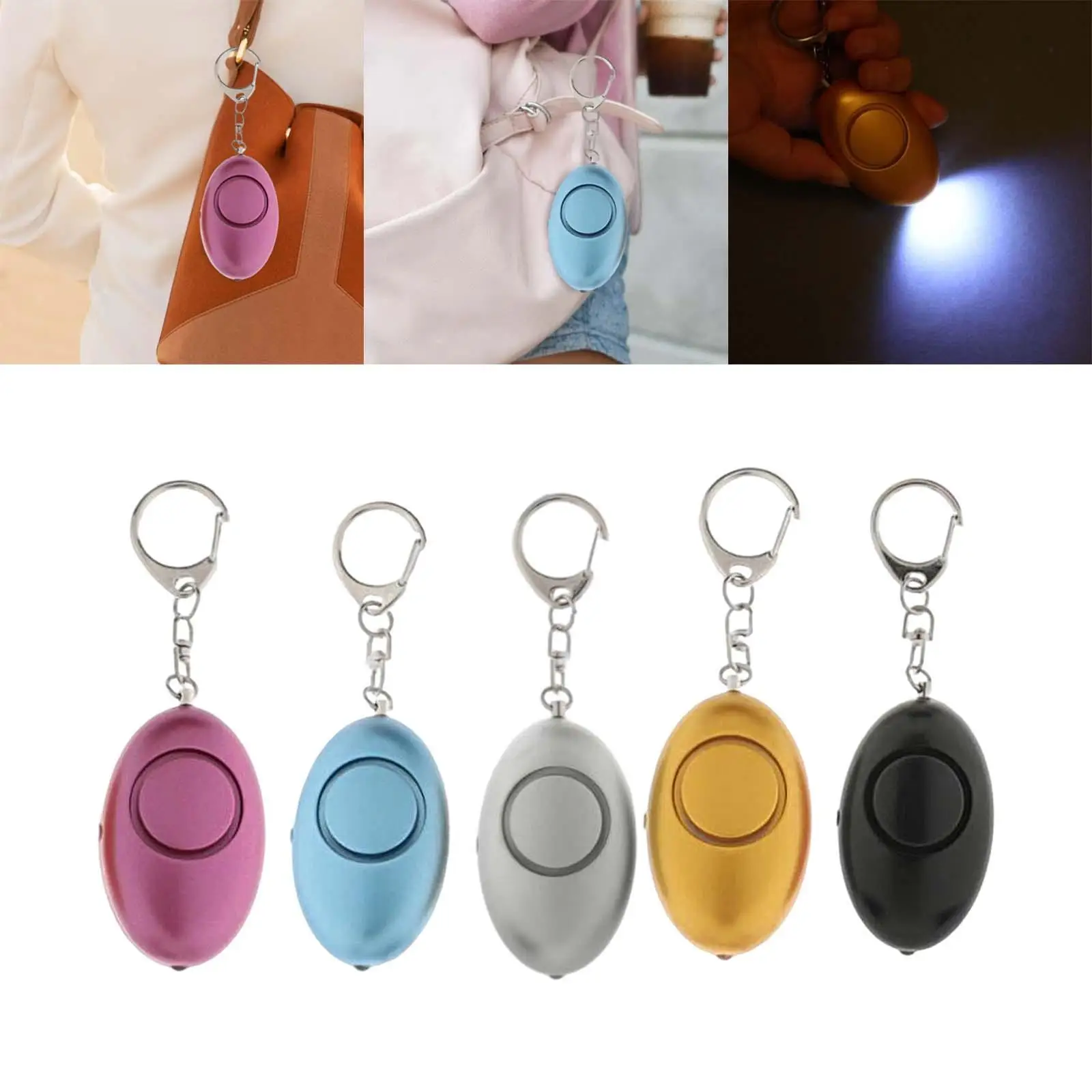 Personal Security Alarm Emergency Alarm Keychain Loud Alarm Mini