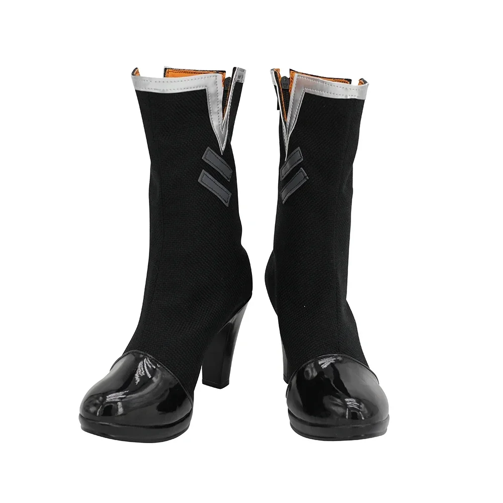 Arknights Talulah Stivali Cosplay Tacco alto Scarpe nere Realizzate su misura
