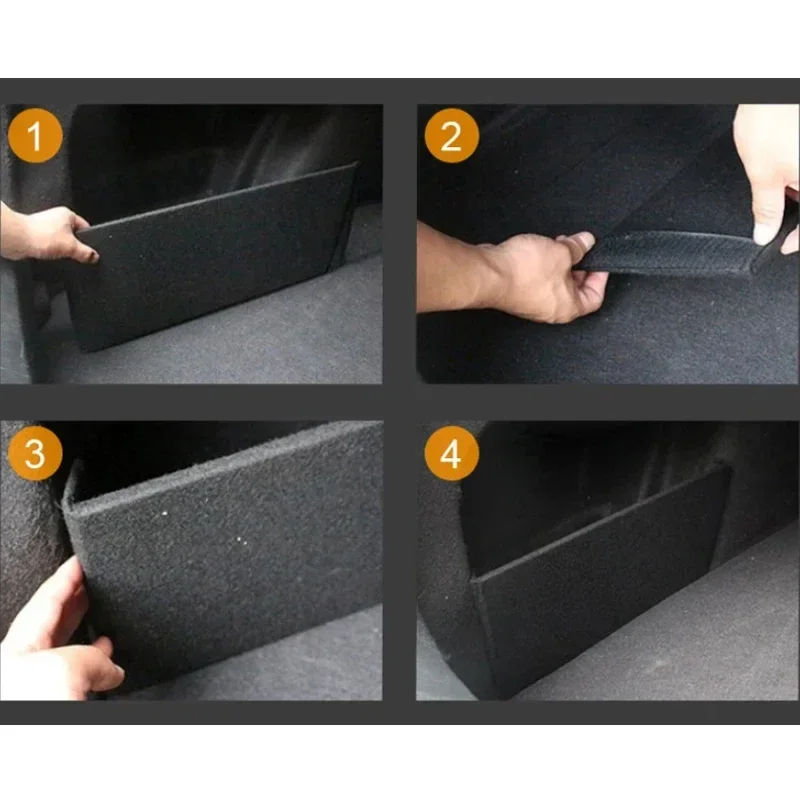 For Cadillac XT6 CT5 CT4 Trunk Side Storage Organizer Board Partition Plate Tail Box Shield Plank Car Accessories