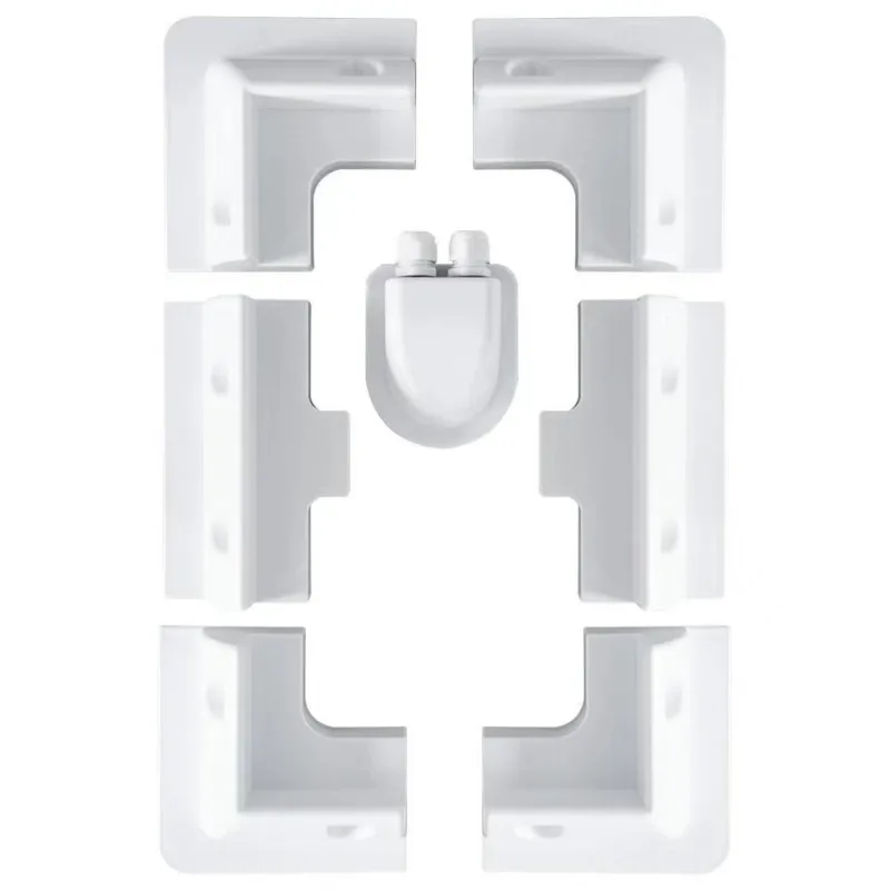 RV Roof Solar Panel Mounting Fixing Bracket Kit Wire Box ABS Supporting Holder for Caravans Camper Boat Yacht Motorhome