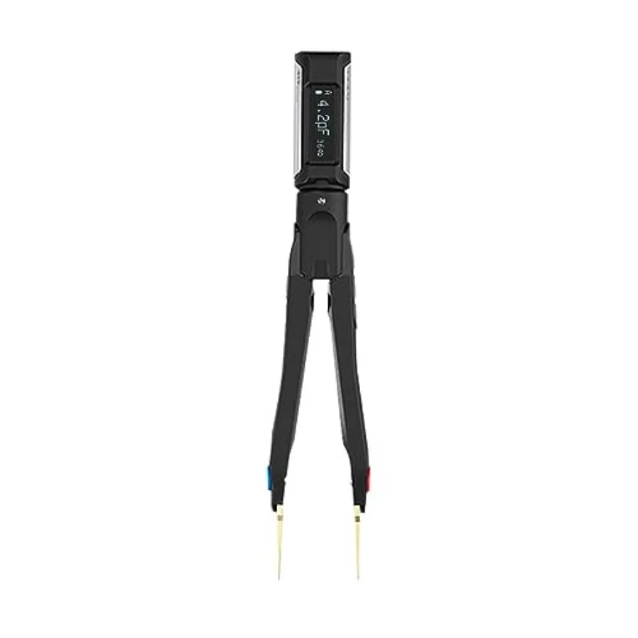 

DT71 Tweezer-Style LCR Meter Digital Tweezer Tester Electronic Component Analyzer Tester for SMD/Resistor/Capacitor/Inductance/