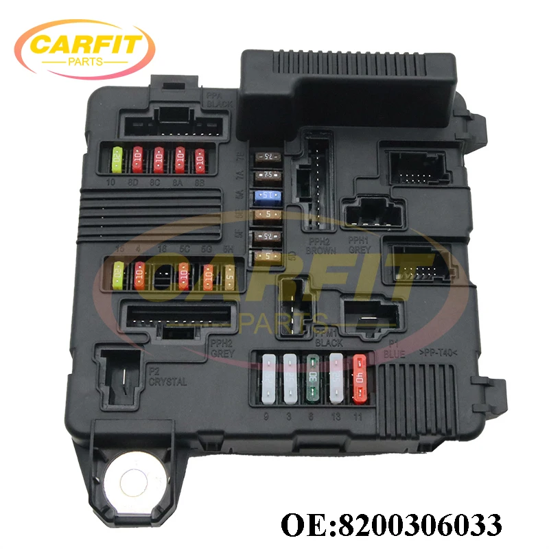 High Quality New OEM 8200306033 8200306032 5118399300 8200262385 Engine Fuse Box For Renault Megane II Scenic Auto Parts