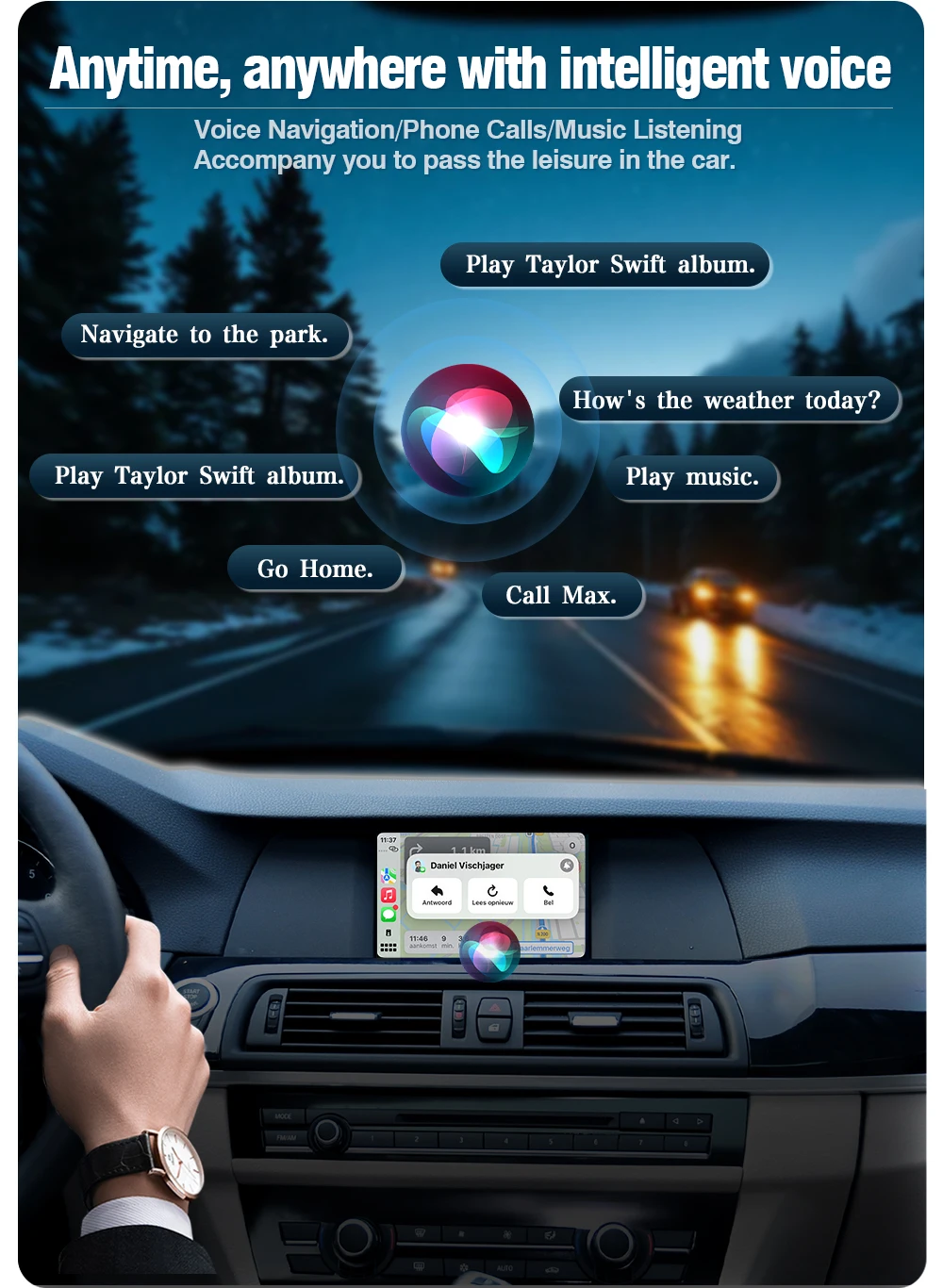AUTOTOP Kabelloses CarPlay Android für BMW NBT CIC EVO 1 2 3 4 5 Serie X1 X3 X4 X5 X6 F56 F15 F16 F25 F26 F48 F10 F22 F20 F30 E60 – Detail 10
