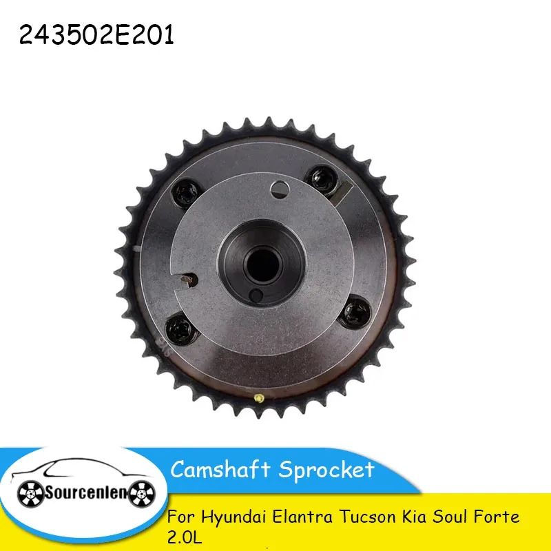 FOR Hyundai Elantra Tucson Kia Soul Forte 2.0L Timing Gear Phase Regulator Camshaft Sprocket 24350-2E201 24370-2E200 243502E201