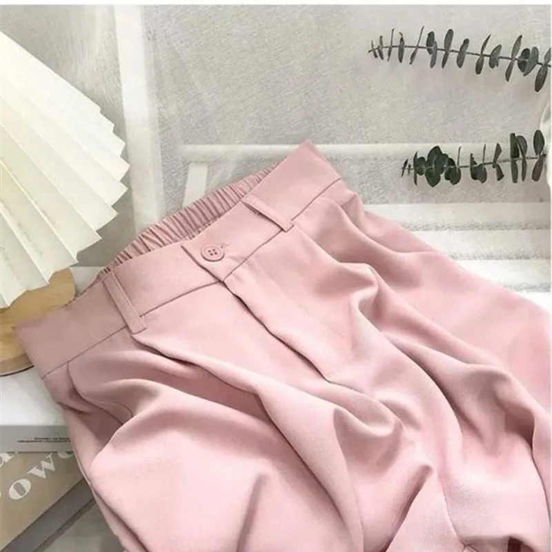 Suit Pants Women's 2025 Spring and Autumn New Design Sense Niche High Waist Loose and Thin Straight Wide Leg Casual Pants
