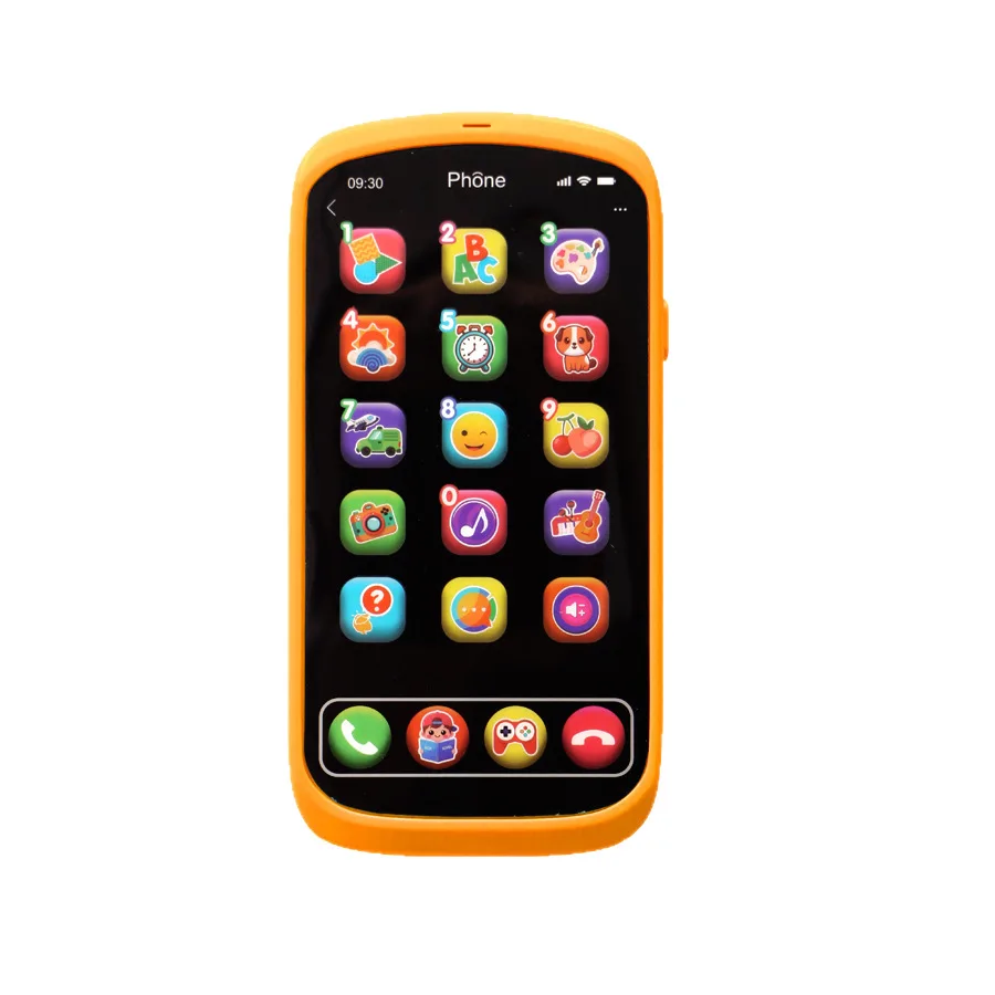 Jouet de téléphone à écran tactile pour enfants, Simulation de téléphone portable, Machine d'apprentissage de l'anglais avec lumière, jouet d'éducation précoce pour bébé, cadeau