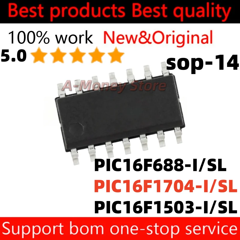 

(10pcs)PIC16F1503 PIC16F1503-I/SL PIC16F688-I/SL PIC16F688 PIC16F1704-I/SL PIC16F1704 sop-14