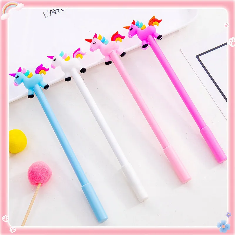 36 Pcs Sparkle and Shine: Rainbow Horses Pens for Students and Stationery Lovers