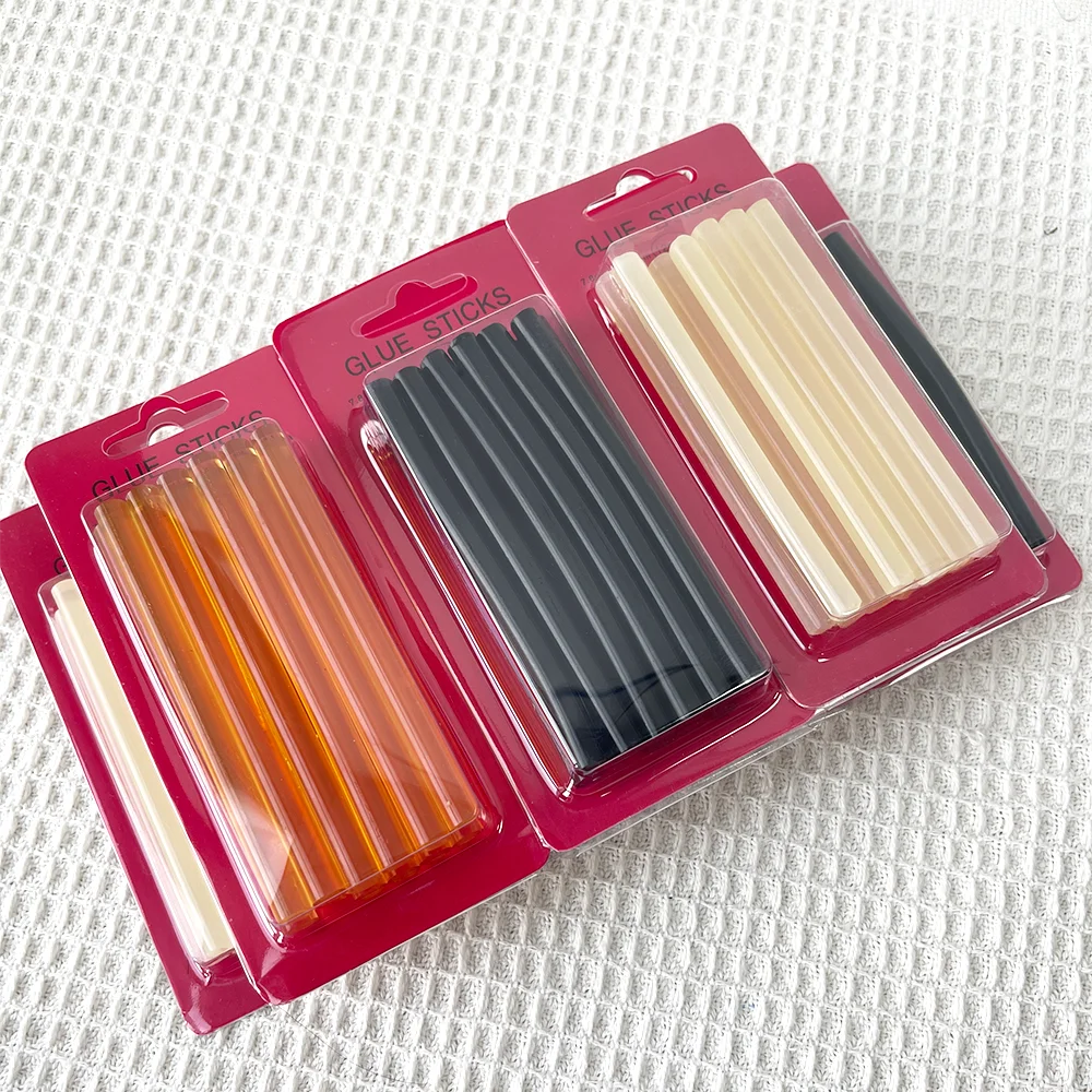 

Wholesale price direct sale small glue sticks for hair extensions, wig hair extensions, hot melt glue sticks for making hair tie