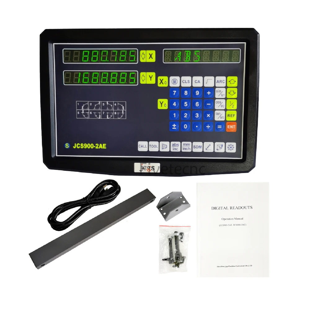 2 Axis Digital Readout 3 Axes DRO Display And Linear Scale Encoder Measuring Ruler for Milling Lathe Machine