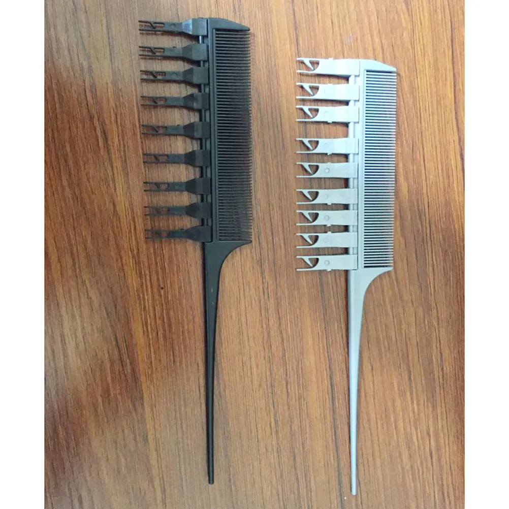 

Black Hair Dyeing Brush Premium Material Durable Reusable Easy Clean Salon Tool Long Handle Even Distribution Hair Color Comb