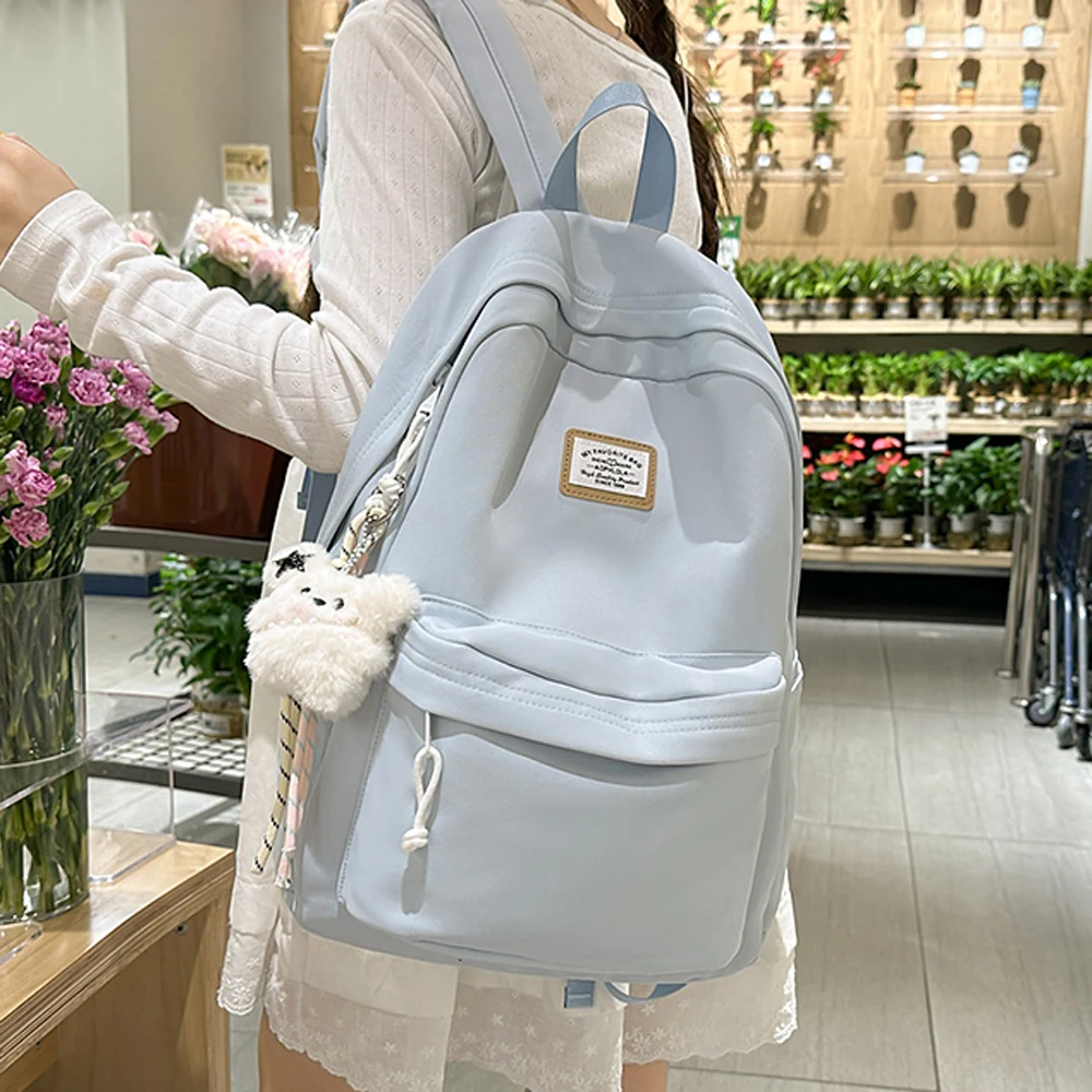 حقيبة ظهر نسائية جديدة للسفر اليومي حقيبة ظهر نسائية متعددة الجيوب غير رسمية للرجال والنساء حقيبة مدرسية للمراهقات والأولاد حقيبة كمبيوتر محمول