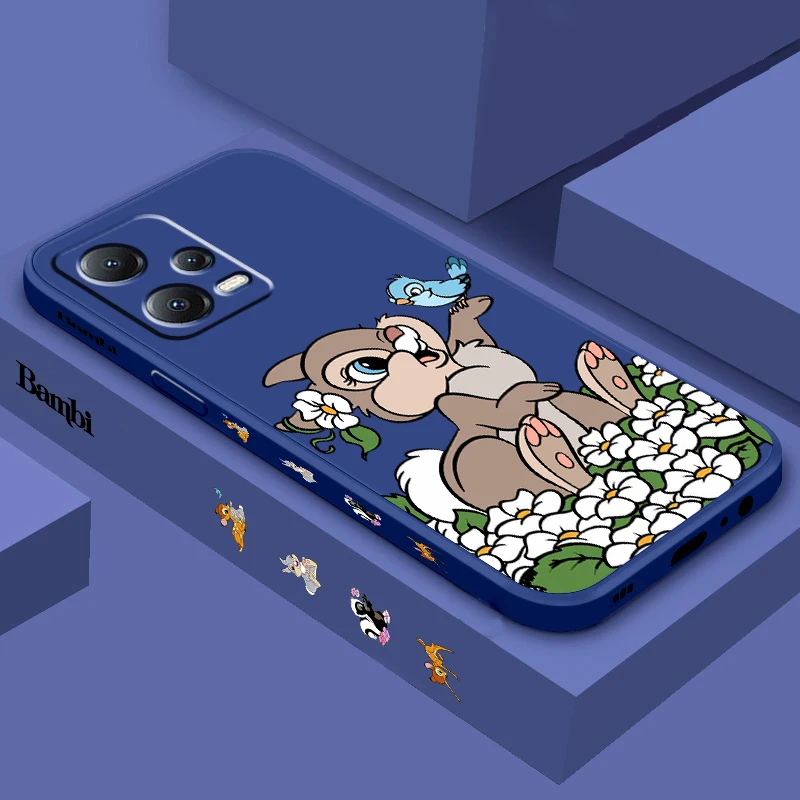 Bambi Disney Thumper For Xiaomi Redmi Note 12 12S 12R 11 11T 11S 10 10S 9 8 8T Pro Plus 5G Liquid Left Rope Phone Case