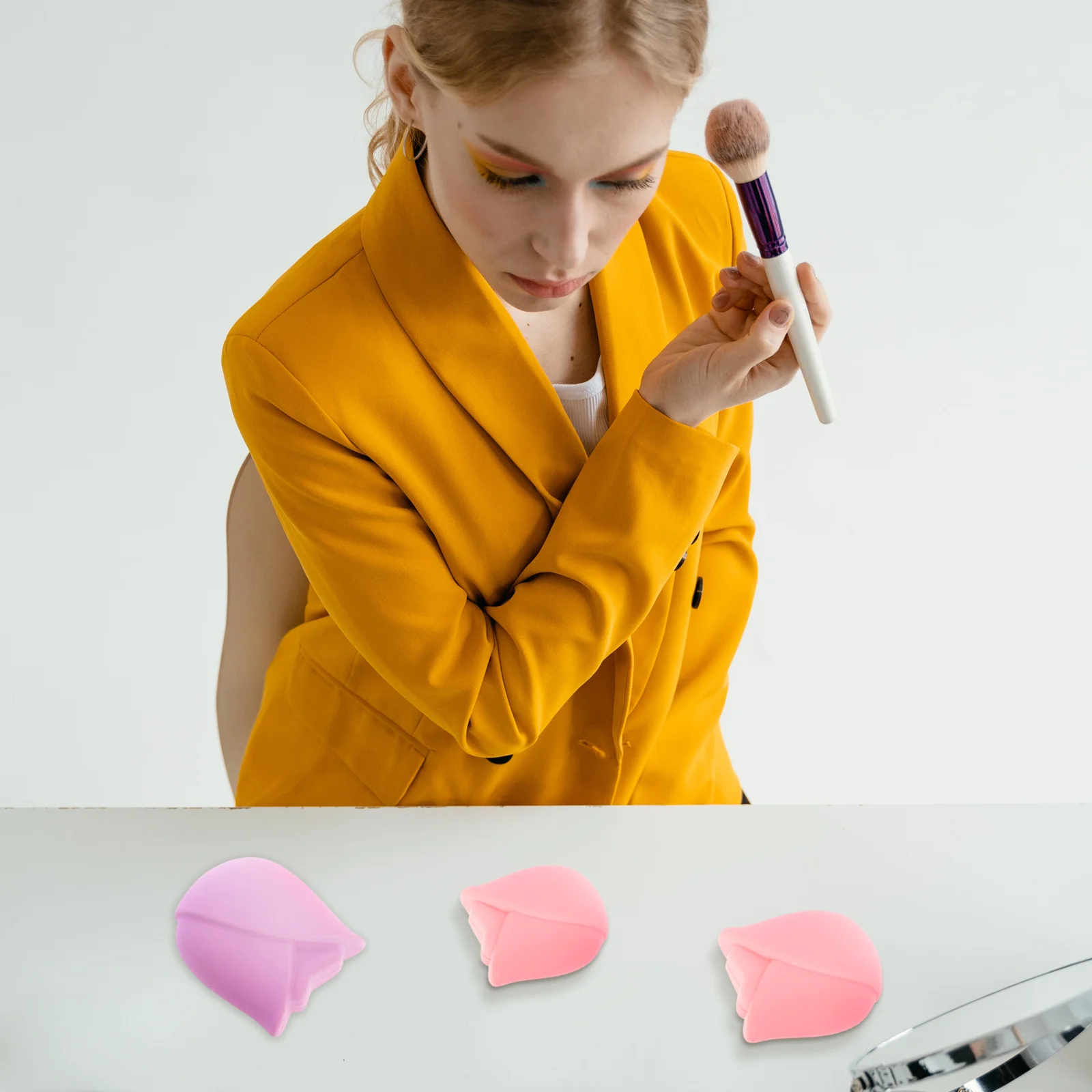 6 pezzi di pennelli per trucco coperture protettive in silicone maniche per pennelli antipolvere da viaggio tappi di protezione riutilizzabili forniture per il trucco