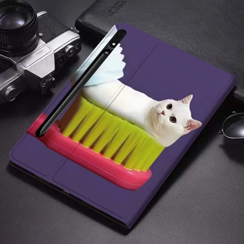 

Cat Capybara Cartoon Cute For Samsung Galaxy Tab S6 S7 S8 S9 S10 FE Plus Lite Soft Flexible Support Tablet Case Gift