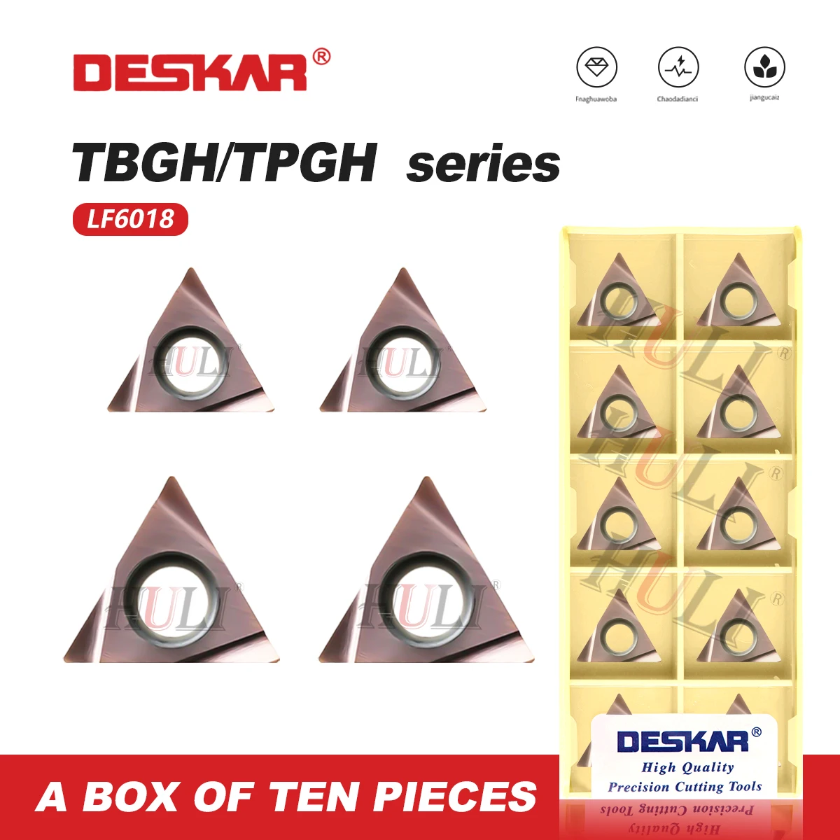TPGH080202 TPGH080204 TPGH090202 TPGH090204 TPGH110302L-F TPGH110304L-F LF6018 DESKAR 100% Original Lathe Precision Boring Blade