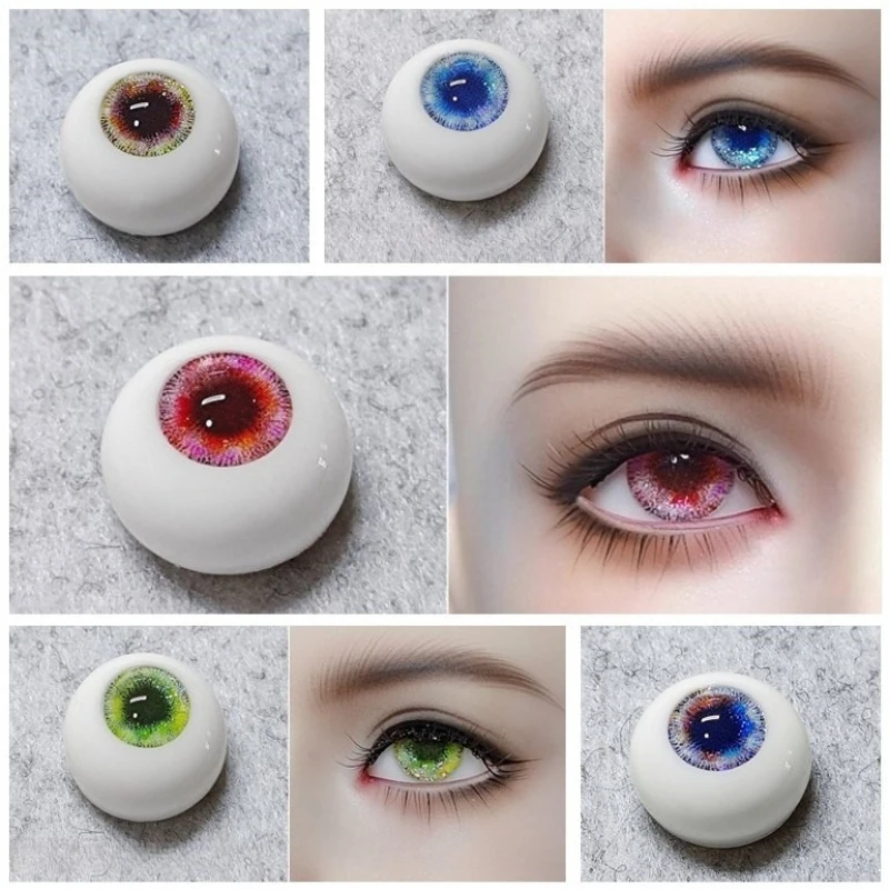 Spark/sea Blue/brown/purple/red/green BJD Resin Eyeball UV Eye Handmade DIY Decoration Cartoon Figure Eyeball Doll Accessories