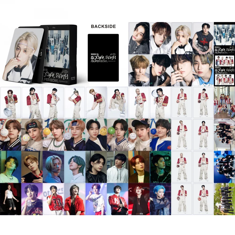 XIURAN 55 Pcs SK Social Path Album Lomo Card Kpop Photocards  Postcards  Series