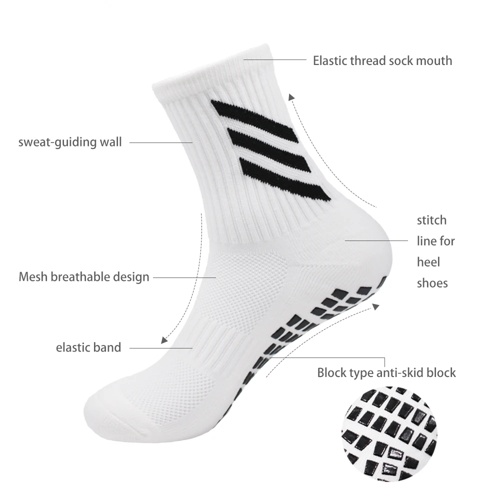 1/3/5 Pairs Outdoor Sports Socks Training Football Socks Dispensing Non-slip Ski Socks Tennis Socks Climbing Socks Rock