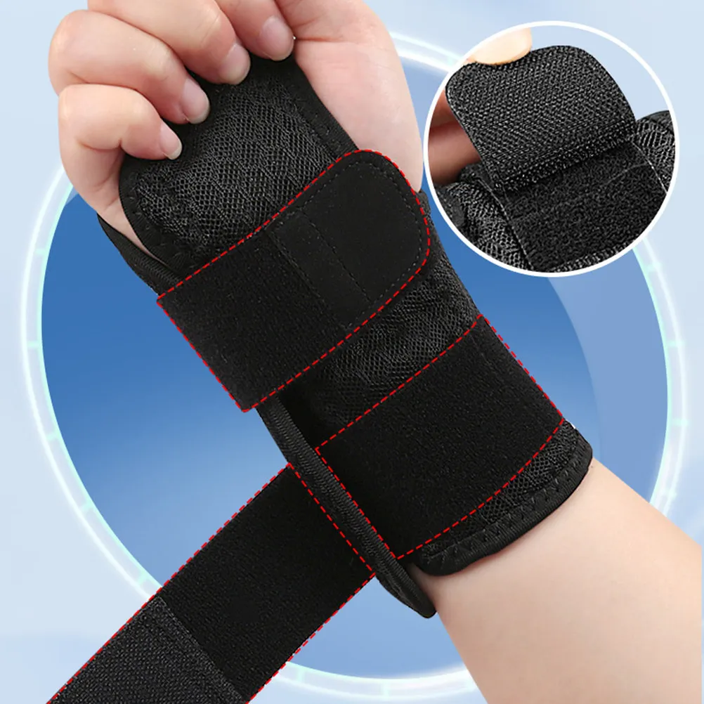 2Pcs Wrist Guard Support Breathable Adjustable Thumb Brace Protector for Fitness Sports Workout Hand Brace Wrist Protector