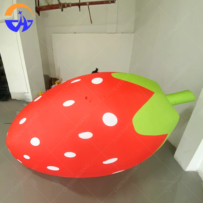 Customized Large Inflatable Strawberry Fruit Model Decorative Prop for Mall Outdoor Advertising Events
