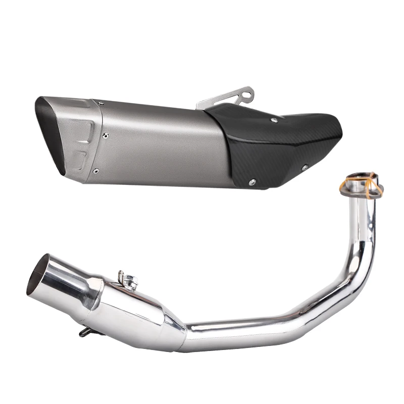 For HONDA Forza350 forza300 full Motorcycle Exhaust Muffler pipe Modified Connection Middle Tube Link Pipe  tail section