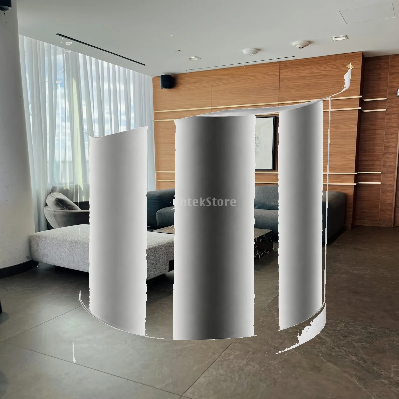 Mounted Kitchen Trash Can 5L Stainless Steel Swing Lid Waste Basket for Under Sink Cabinet Recycling Bin