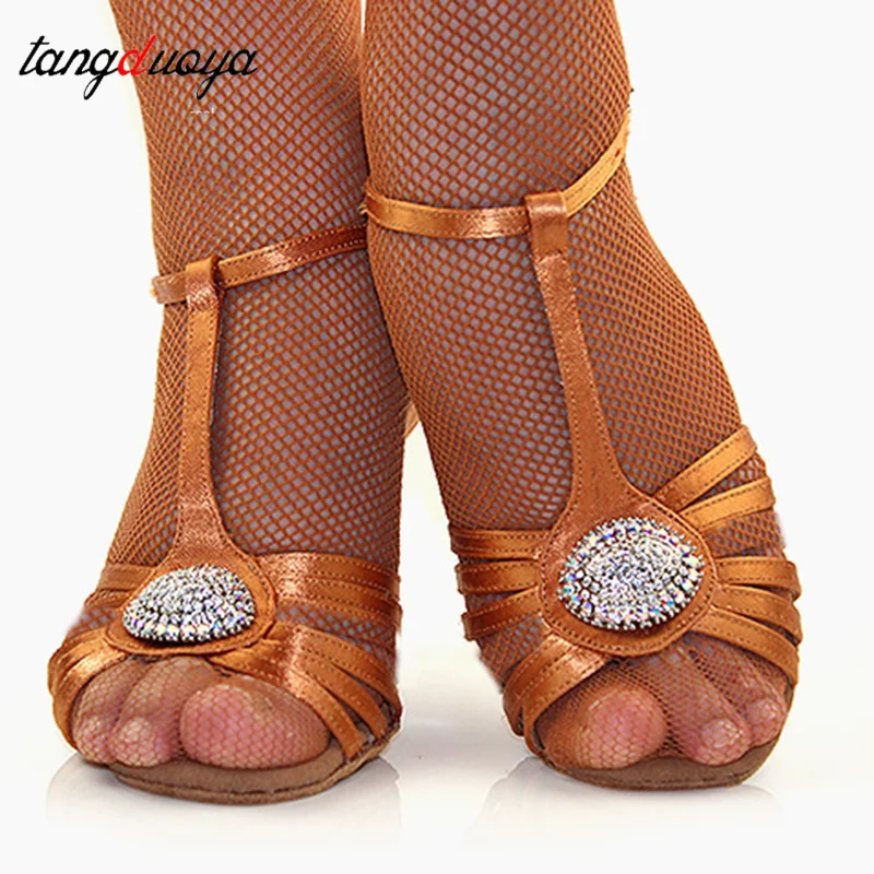 

Обувь для латинских танцев для женщин, новая женская обувь для бальных танцев, атласная профессиональная обувь для сальсы, танго, вечерние танцевальные туфли высокого качества 5 см/7 см