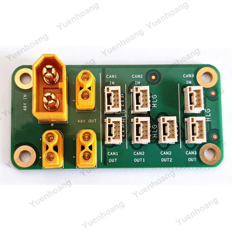48V Power Distribution Board XT60 to 3 Way XT30 High-Current PDB Module Multiple Ports DIY Accessories for RC Drone/Robot 4