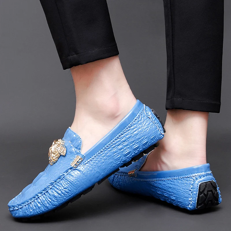 Men\'s Women Leather Designer Casual Shoes Luxury Loafers Moccasins Brand Driving Male Man Shoes for Men Footwear Plus Size 38-48