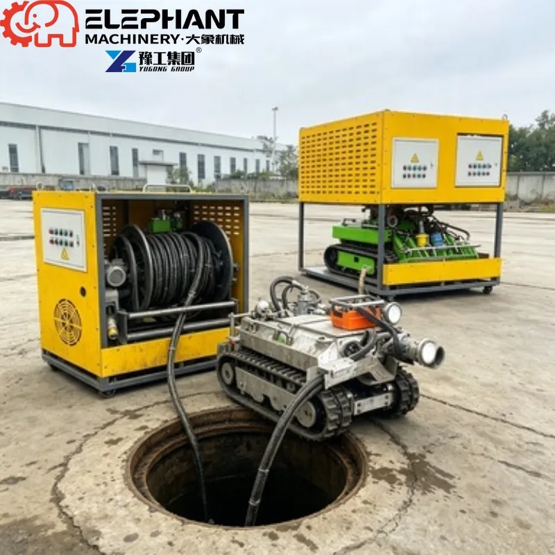 Dredging Robot Rubber Track Undercarriage IP68 Waterproof Chassis For Underwater Mud Walking Operation