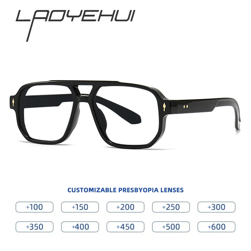 

Роскошный брендовый дизайн, женские очки для чтения, мужские модные квадратные очки для дальнозоркости, диоптрические + 1,00 ~ + 6,00