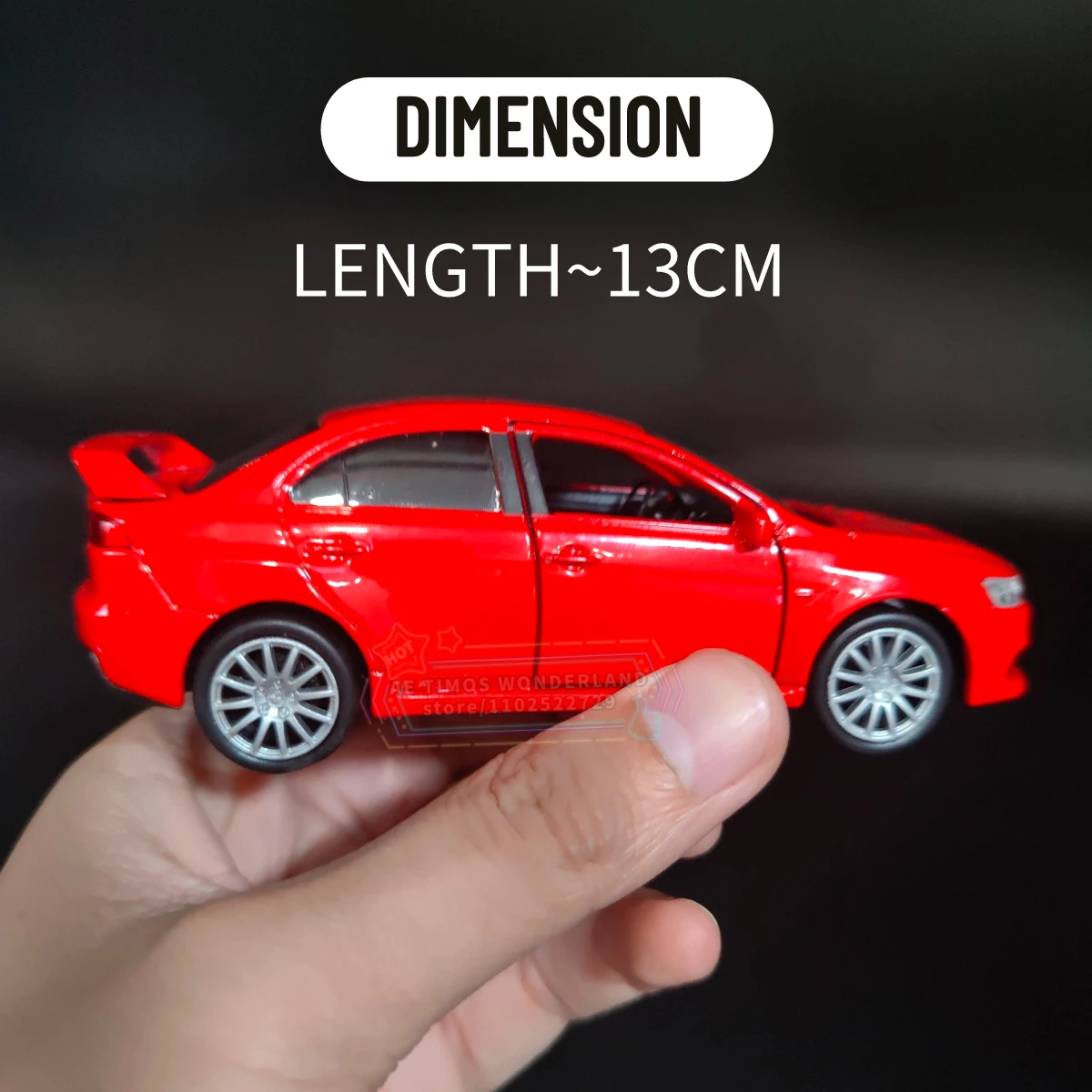 1:36 Mitsubishi Lancer Evolution X Car Model Replica Scale Metal Diecast Miniature Art Vehicle Collection Xmas Gift Boy Toy