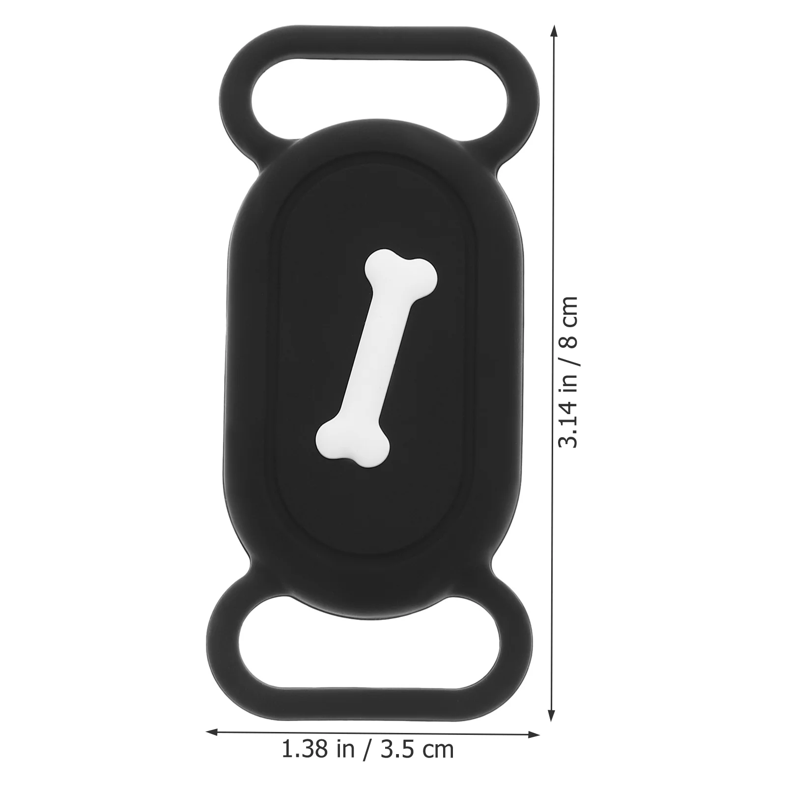 2개입 애완동물 커버 실리콘 분실 방지 트레이서 보호 케이스 충격 방지 경량 키홀더 강아지 고양이 목걸이용