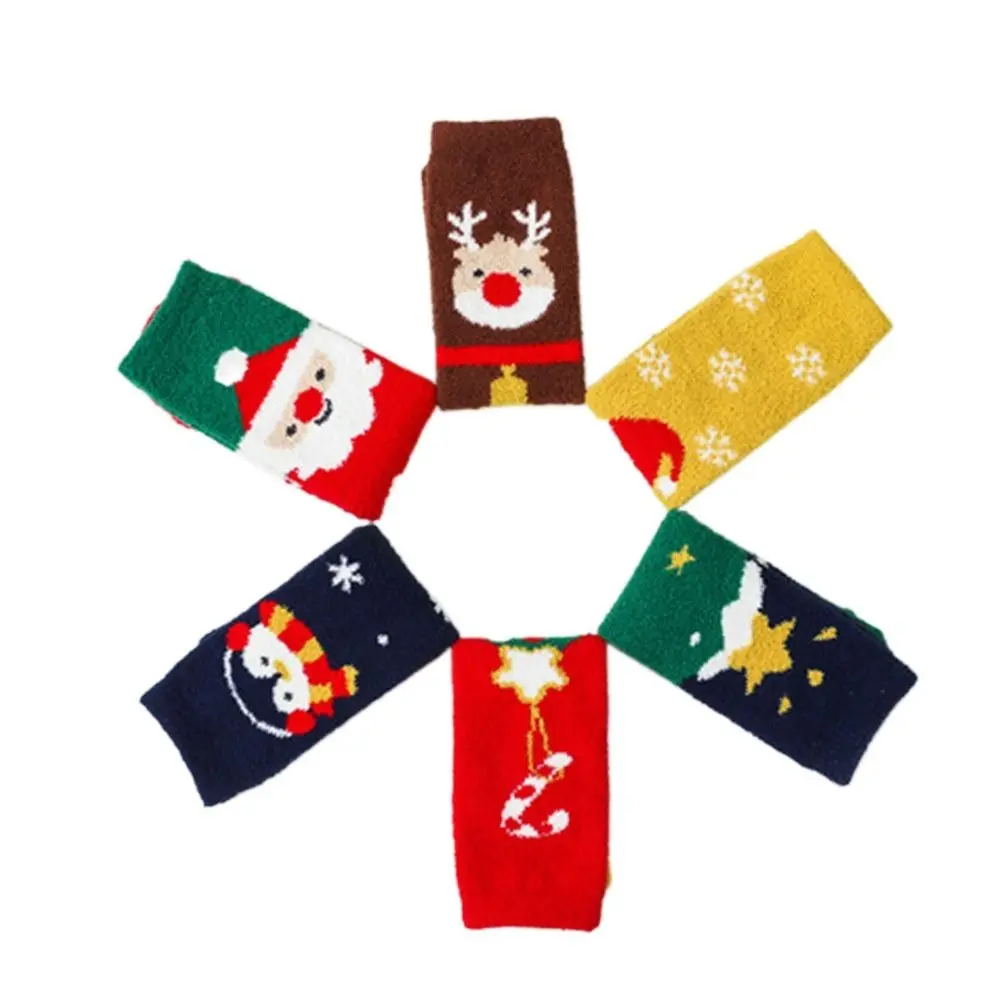 

Thick Cute Floor Socks Elk Toddler Home Sleep Socks Long Tube Socks Baby Stockings Baby Hosiery Christmas Socks