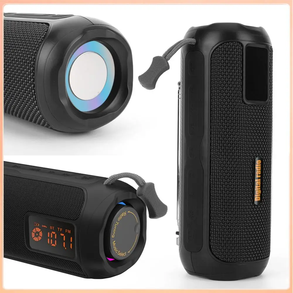 

Wireless BT Speaker Portable Radio Support TF Card AM FM Radio for Home Kitchen Outdoor