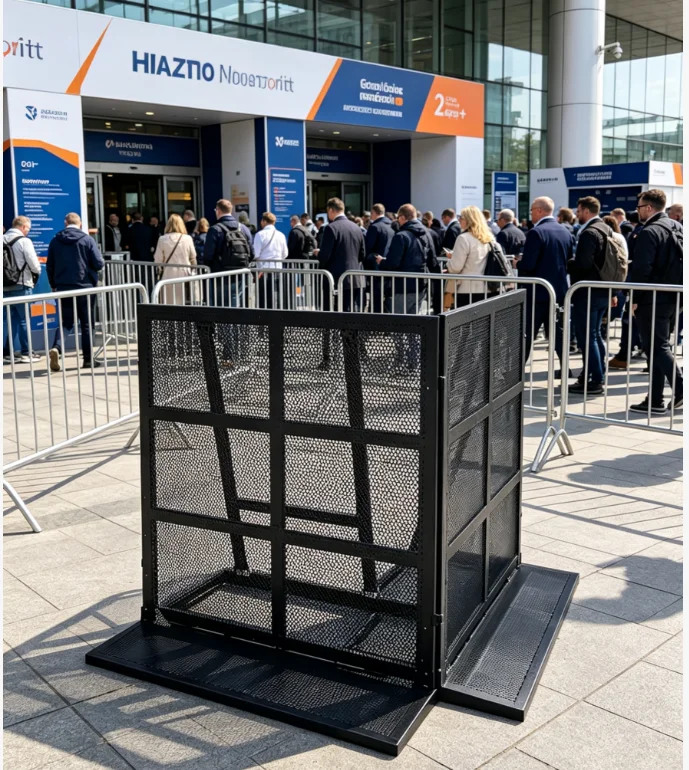 【Direct Factory Sale】Heavy Duty Anti-Riot Crowd Control Barrier Steel Explosion Proof Temporary Fence Concert Stadium Event Safe