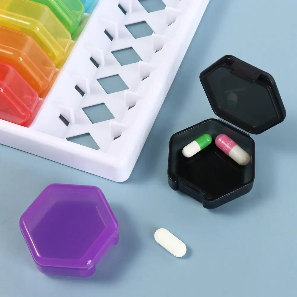 

32Grids Portable Strong Tightness Pill Box Vitamins PP Weekly Pill Case Pill Dispenser Travel