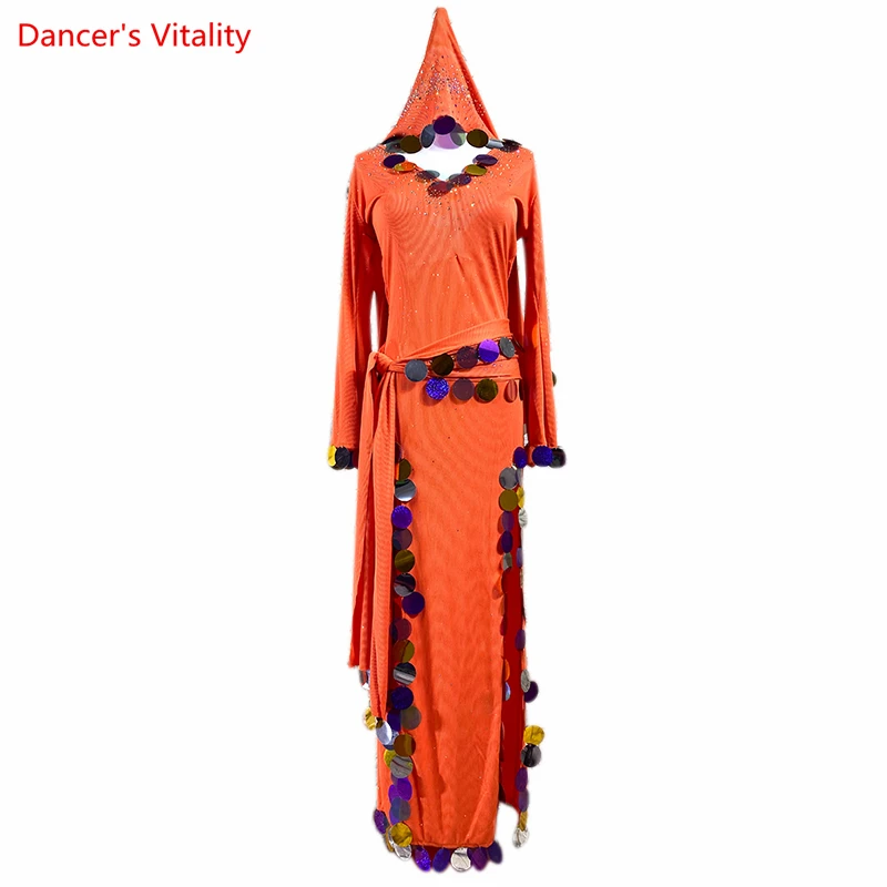 Belly Dance Performance Costume Robes for Women Customzied Baladi Shaabi 4pcs Clothing Suit Adult Oriental Belly Dancing Dress