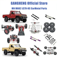 New MN82S LC79 1/12 Metal Upgrade, Front and Rear Axle Assemblies, for MN Model 1/12 MN82 MN82S LC79 MN78 Black RC Car Parts
