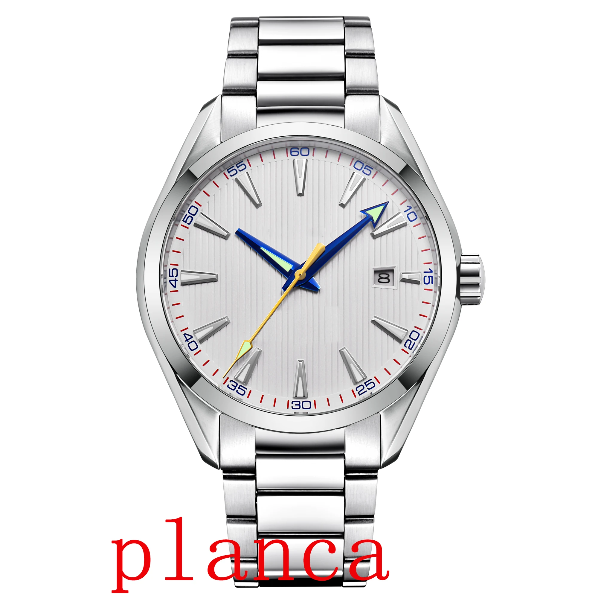 41mm NH35 orologio meccanico automatico orologi maschili zaffiro uomo orologio da polso in acciaio inossidabile calendario orologio data