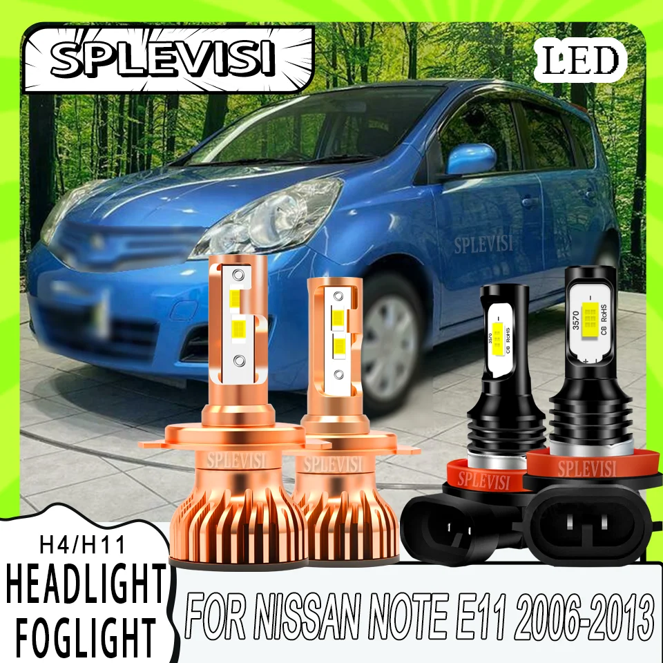 

Enhanced Visibility High Lumen Output H4 H11 LED HEADLIGHT FOGLIGHT FOR Nissan Note E11 2006 2007 2008 2009 2010 2011 2012 2013